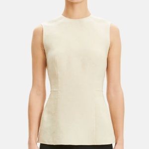 Theory NWT pure linen tank top size 2